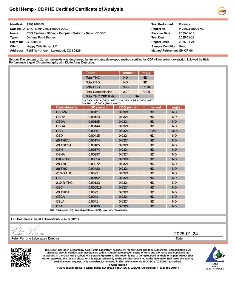 CBD Relief Pet Tincture | THC-Free | Joint & Mobility Support